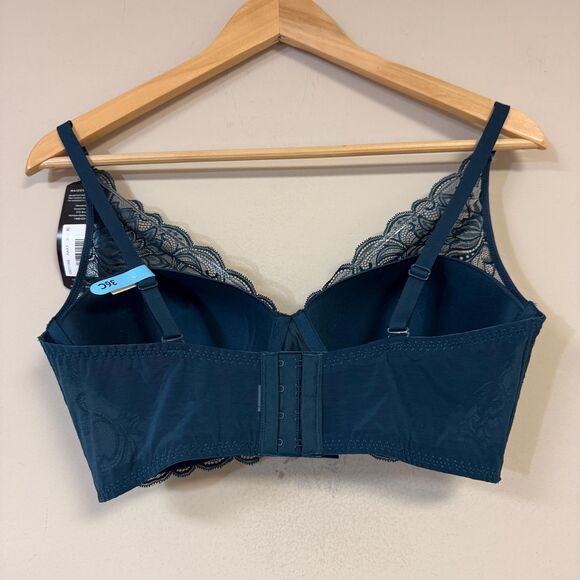 NWT Maidenform Bralette Women's 36C Lace Sexy Lightly Lined Convertible Halter - Picture 3 of 9